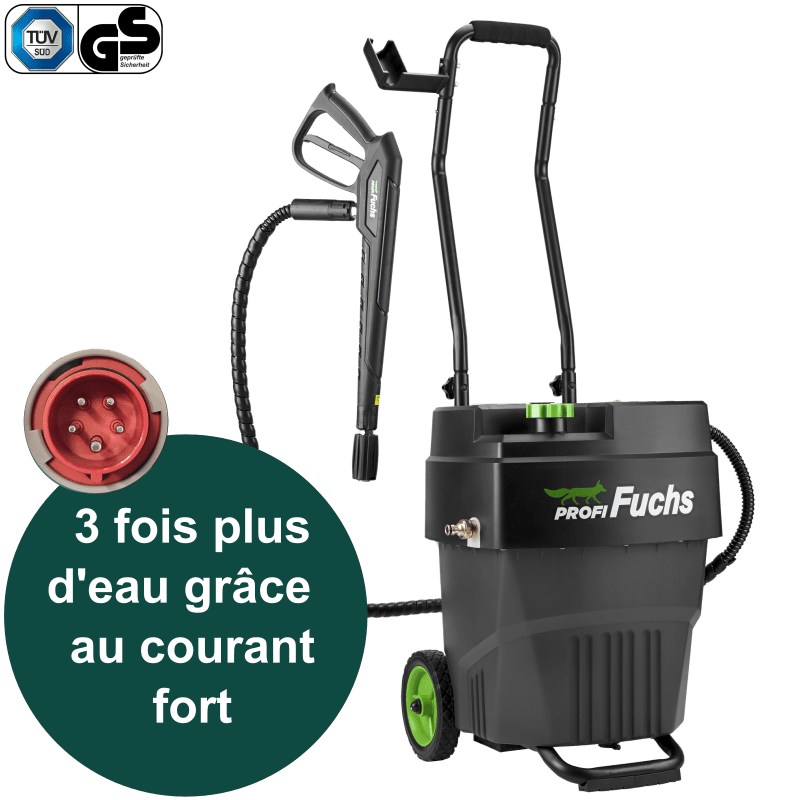 Profifuchs 400 V - Contrôle des mauvaises herbes et nettoyage à la vapeur pour une utilisation professionnelle